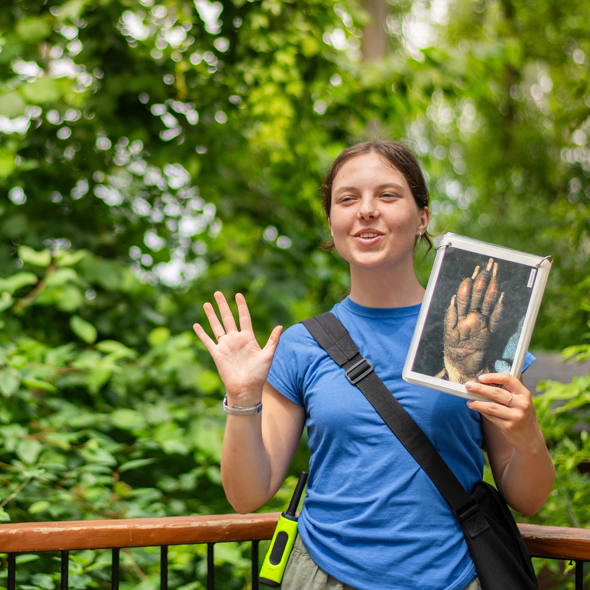 Naturalist guide giving a guided tour